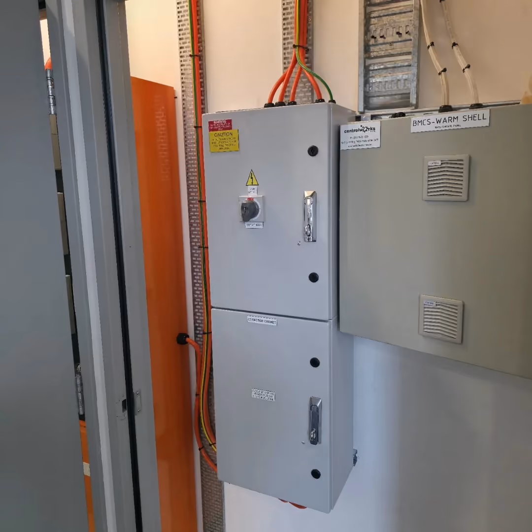 Installed electrical switchboard and distribution equipment